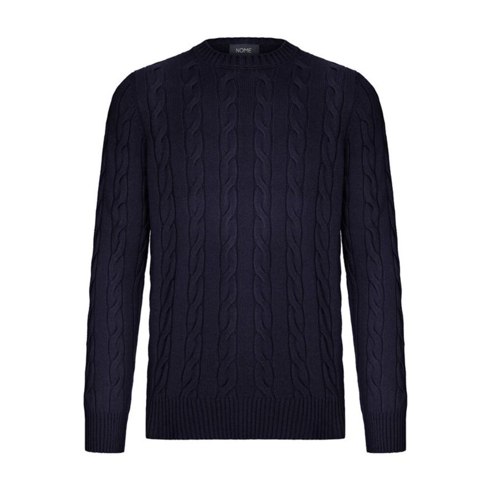Nome G Men Crew Neck Cable Knit Sweater